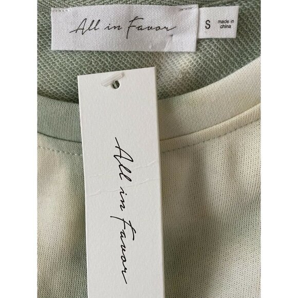 All in favor Tie Dye Crewneck Sweatshirt in Sage tie dye sweater women choose si - Picture 6 of 6